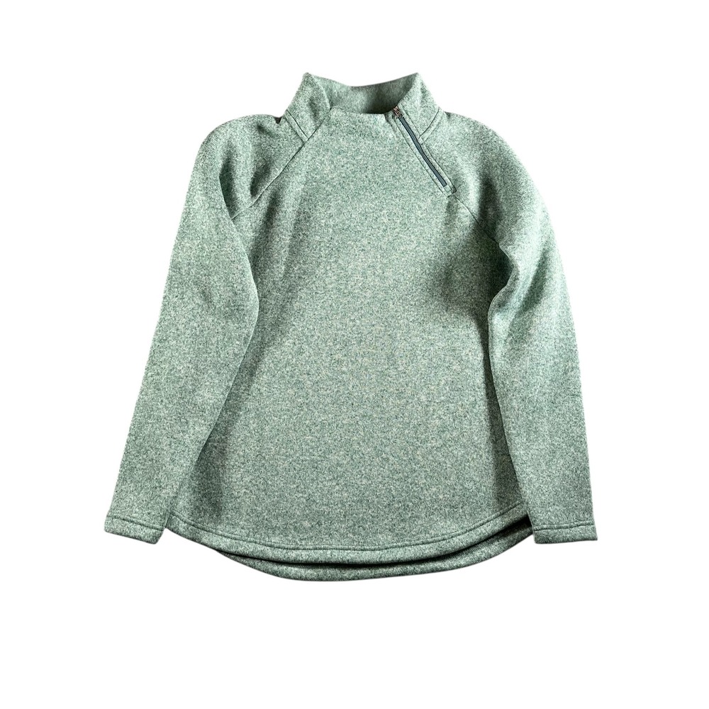 Eddie Bauer Women's Green Fleece Pullover‎ Long Sleeve Size Medium